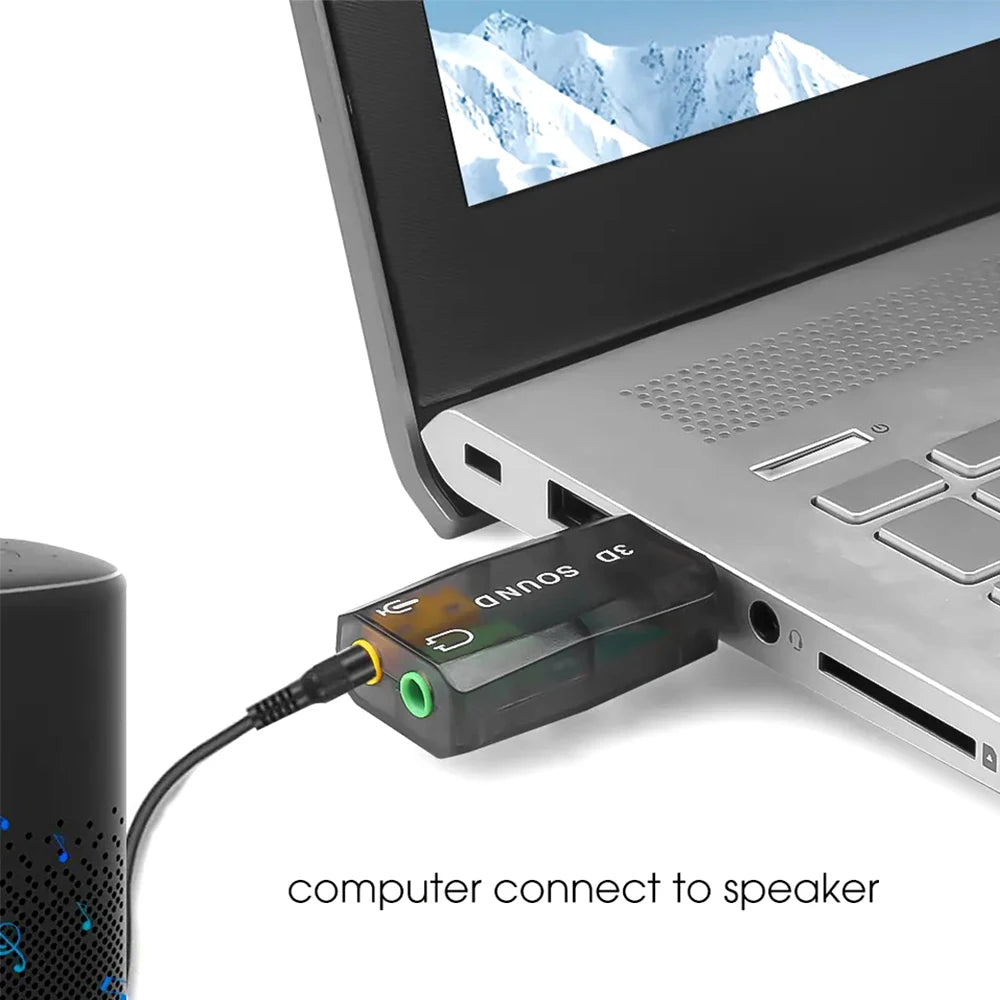 New External Usb To 3.5mm Mic Headphone Jack Stereo Headset 3d Sound Card Audio Adapter New Speaker Interface For Laptop