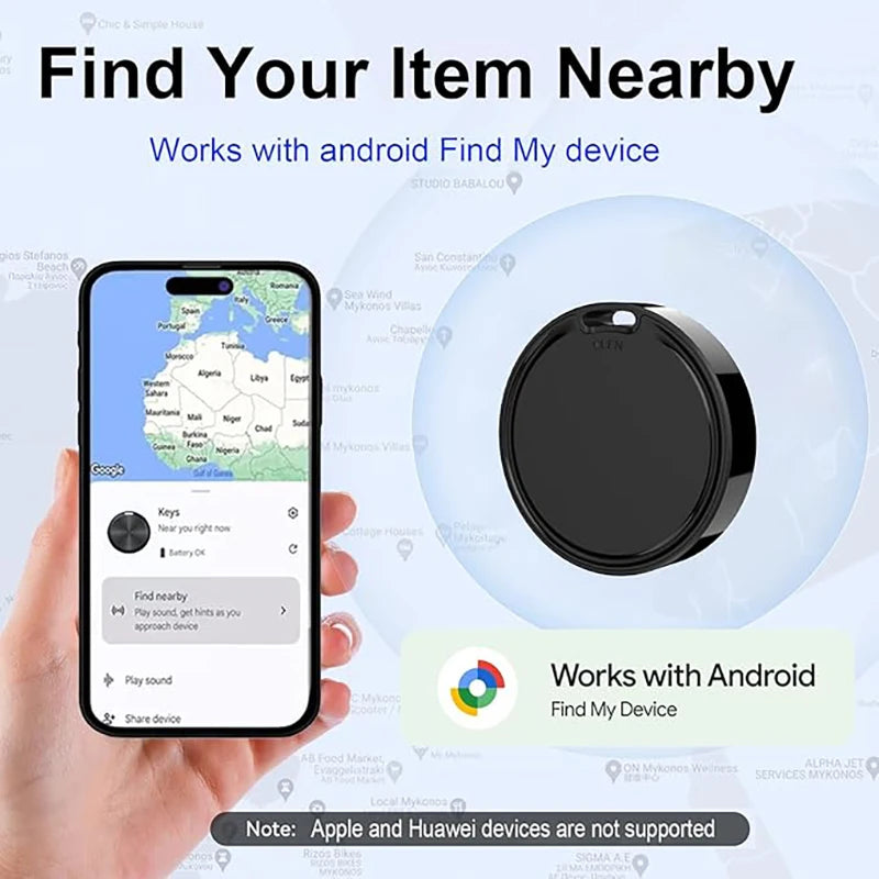 AirTag for Android Compatible Google Find My Item Finder Versatile Tracker for Keys Wallets Luggage