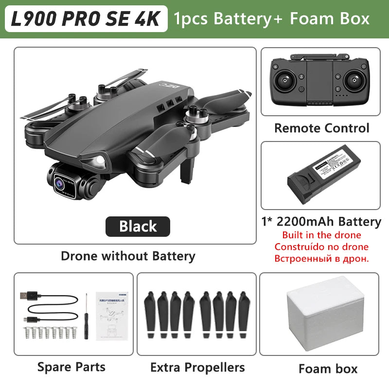 L900 Pro SE Max 4K GPS Drone – Brushless Motor & Professional Aerial Photography