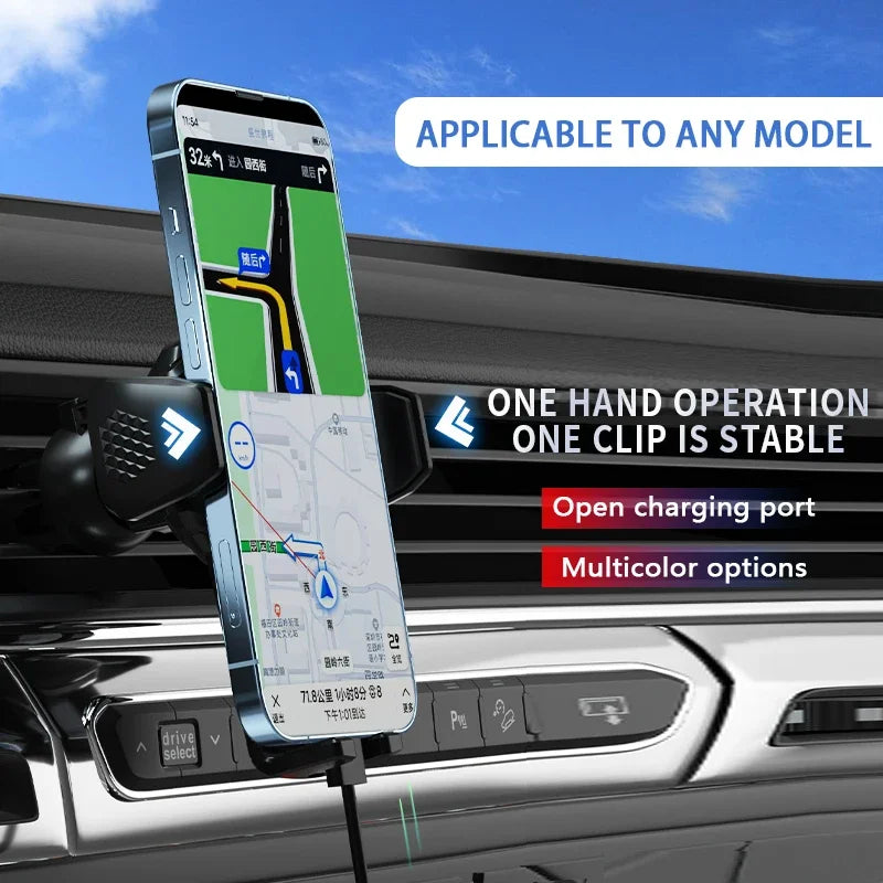 Car Phone Holder For MINI Cooper 2007-2011 2012 2013 R55 R56 R57 Screen Fixed Base Wireless Charging Stand Mobile Phone Mounts