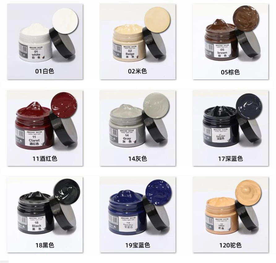 50ml Auto Advanced Leather Repair Cream Repair Filler Sofa Car Seat Leather Complementary Repair Refurbishing Car Polishing Kit