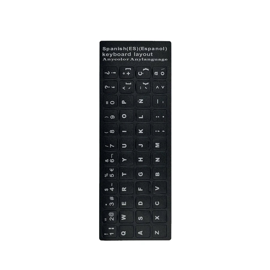 Wear-resistant Keyboard Stickers Spanish/English/Italian/Korean Letter Replacement For Laptop PC