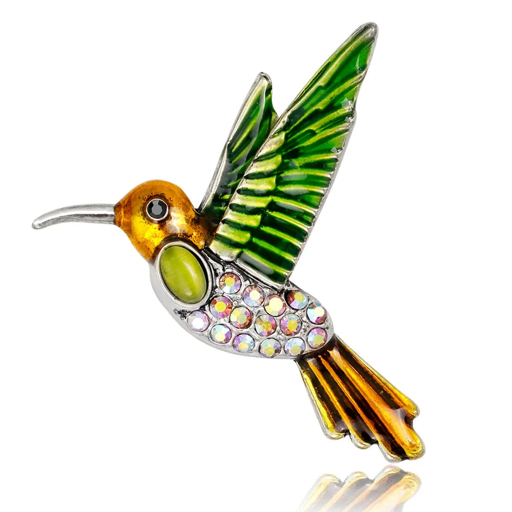 Crystal Bird Animal Brooch Rhinestone Fashion Pin