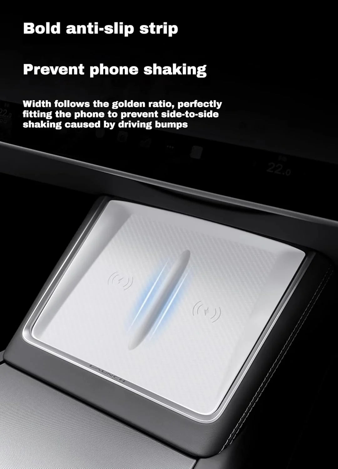 Tesla Model Y 2025-Present Juniper Wireless Charger Silicone Mat