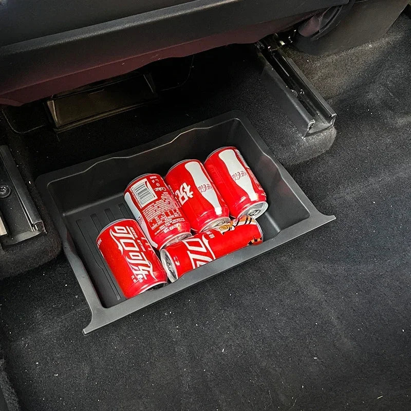 Tesla Model Y 2021-2024 Underseat TPE Hidden Storage Drawer
