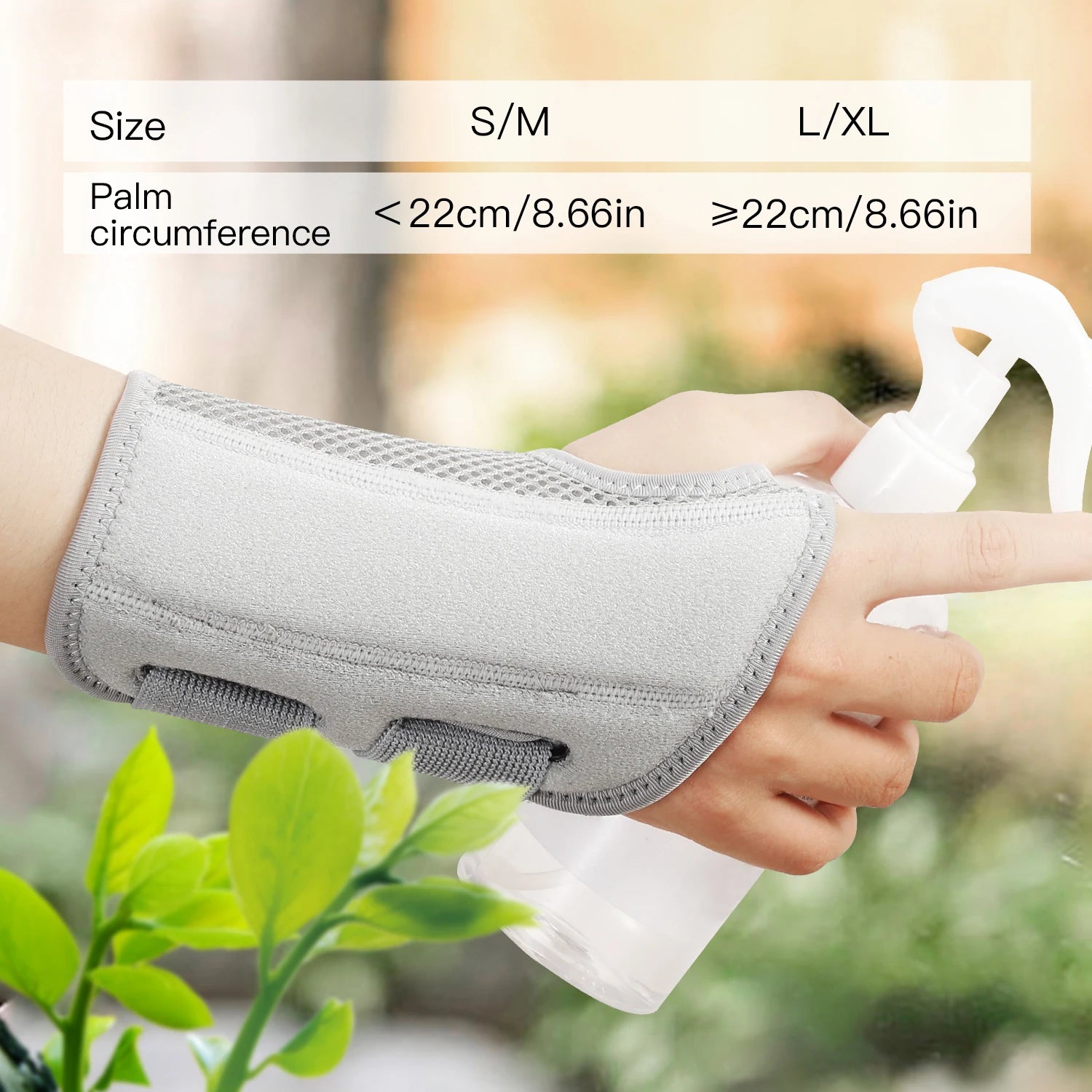 Ergonomic Wrist Brace with Splints for Pain Relief Support