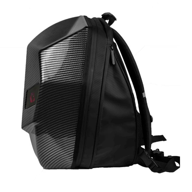 LED Knight Cycling Backpack Fashion Motorcycle Helmet Bluetooth Waterproof Hard Shell Laptops Bags Personality With Eye