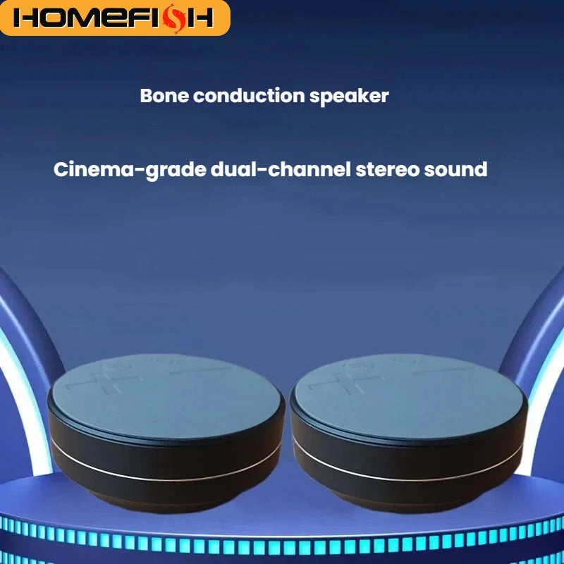 HOMEFISH B1 Portable Bone Conduction Bluetooth Speaker Mini Wireless Vibration Speaker HiFi Stereo TWS for Home Outdoor Travel