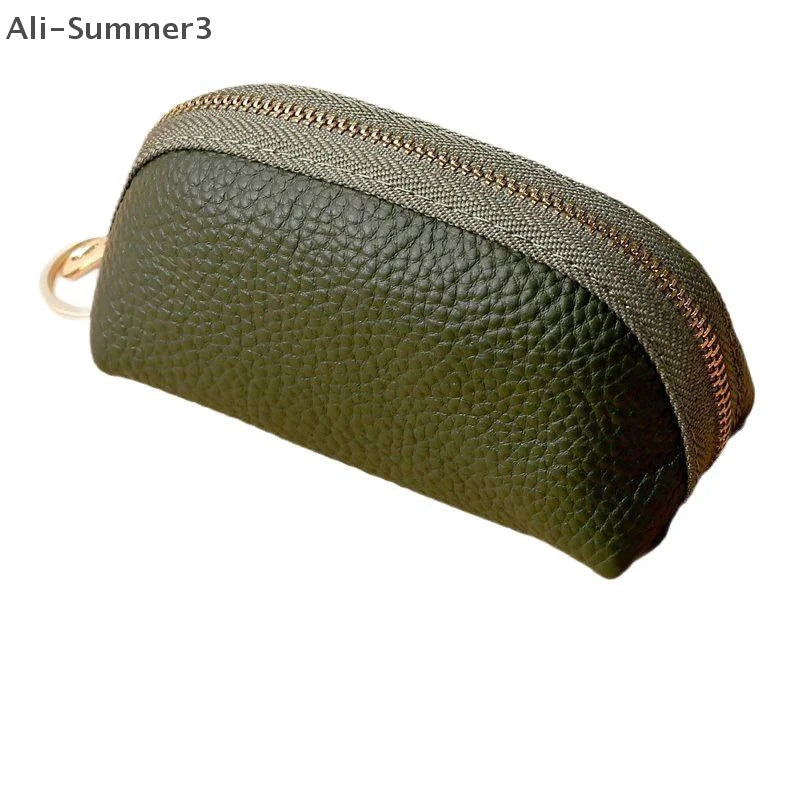 PU Leather Car Key Case Men Women Wallets Housekeeping Keys Covers Zipper Storage Pouch Card Bags