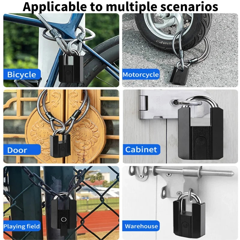 BBDHOME Smart Padlock TTlock App Control Fingerprint Keyless Waterproof IP67 Outdoor Biometric Tough Suitable Gym High Quality