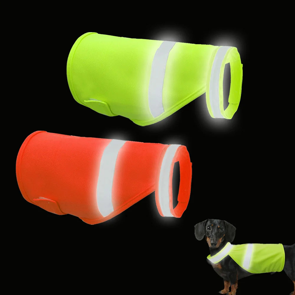 Reflective High-Visibility Waterproof Night Safety Dog Vest