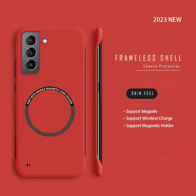 Samsung Galaxy S20-S24 Ultra Slim Frameless Magnetic Case