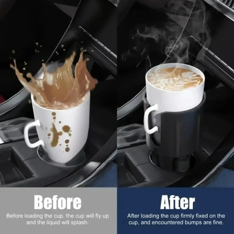 1PC Upgraded Car Cup Holder Expander with Adjustable Base Stable Auto Bottle Support for 6.5CM-10.5CM Cup Universal Holder