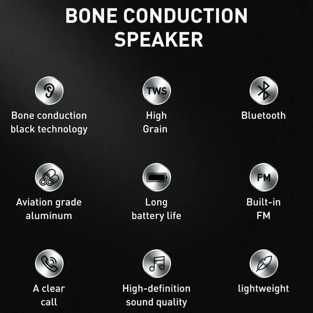 2025 Hot Bone Conduction Speaker Bluetooth-Compatible TWS Wireless Stereo Sound Hummingbird Speaker Dropshipping Wholesale