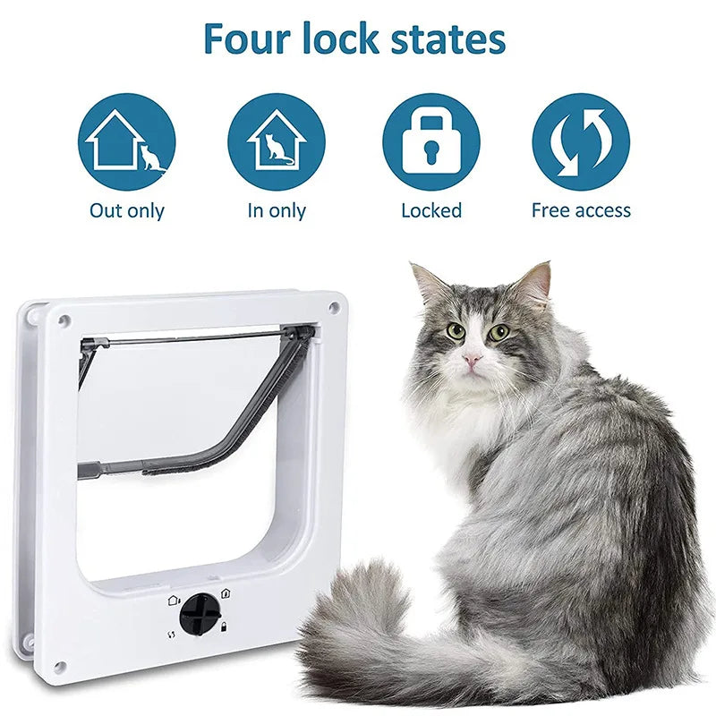 Professional 4-Way Locking Smart Pet Security Door