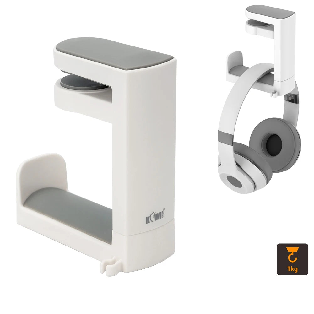 Headphone Bracket Swivel Mounted PC Gaming Headset Stand Holder Under Desk Hanger Hook Earphones Display Stand With USB Ports