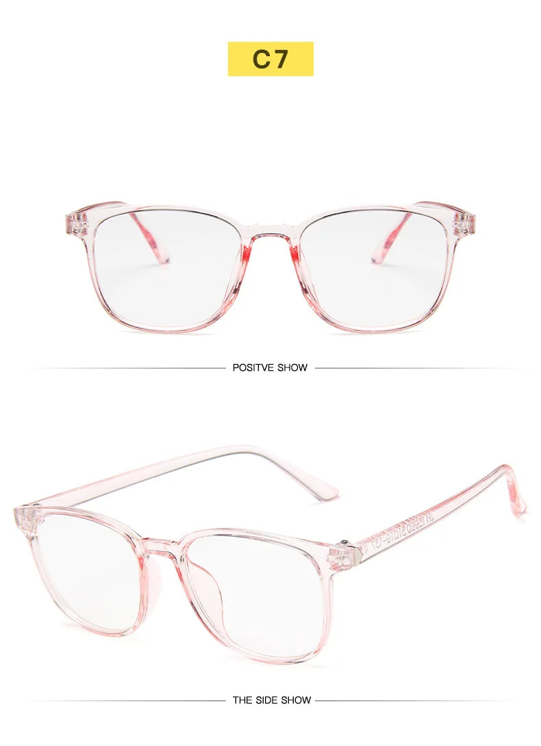 Clearance_Transparent square Computer Glasses pc Frame Women Men Anti Blue Light round Eyewear Blocking Glasses Optical Spectacl