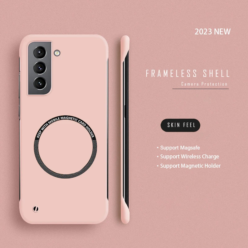 Samsung Galaxy S20-S24 Ultra Slim Frameless Magnetic Case