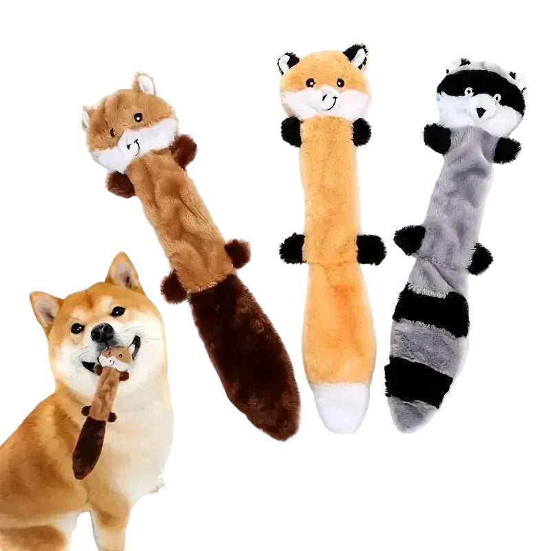 Bite-Resistant Vocal Plush Fur Shell Dog Toy for Dental Care