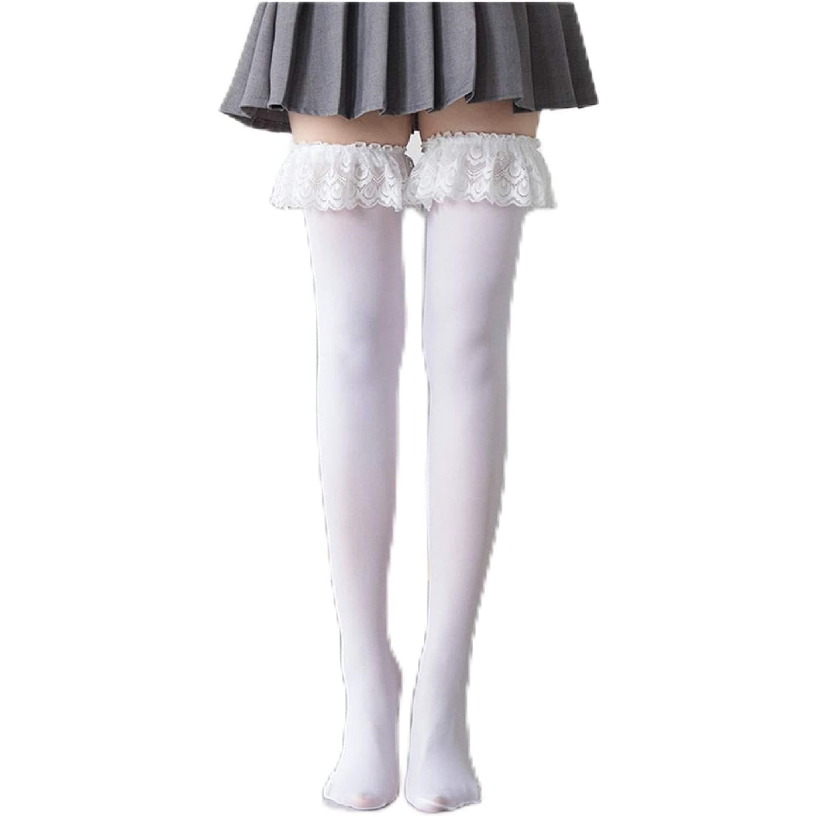 Lace Ruffle Lolita Knee-High Cosplay Socks